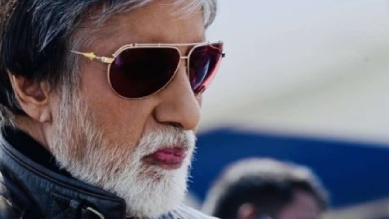 Amitabh Bachchan looks dapper, relishes lemonade on 'MayDay' sets