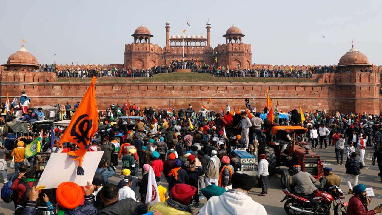 Farmer clash Red Fort