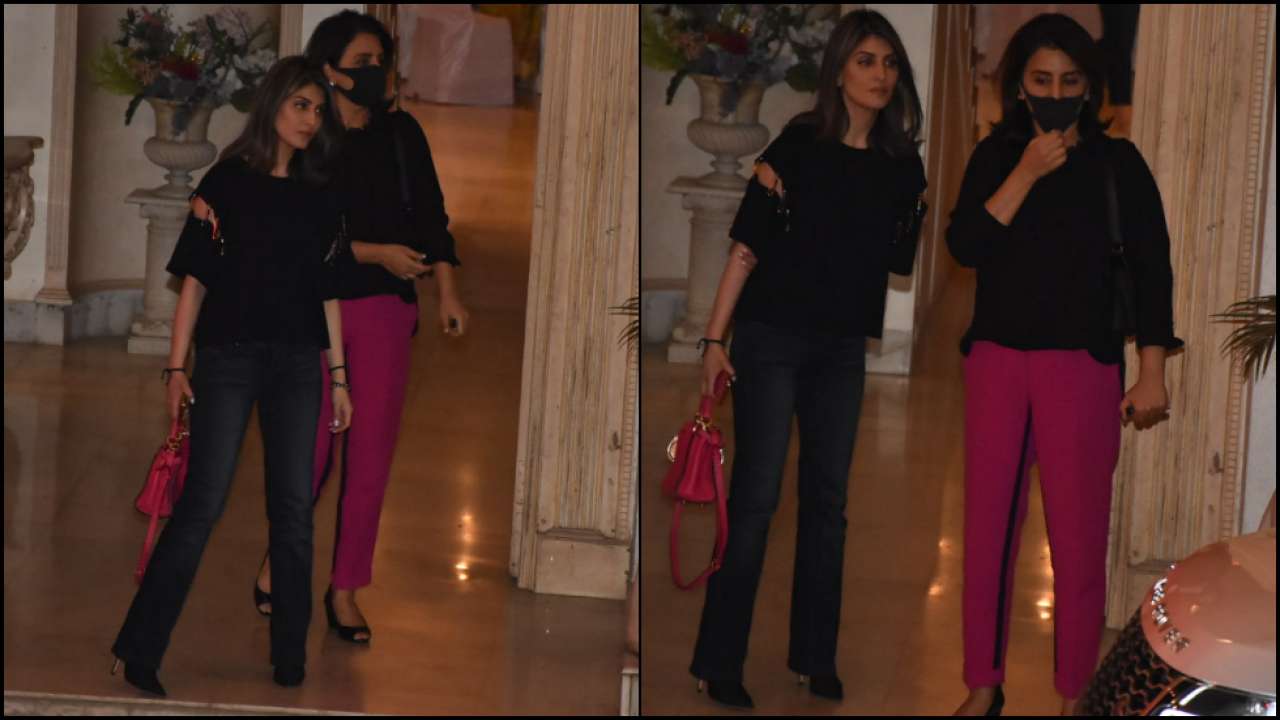 Neetu Kapoor and daughter Riddhima Kapoor Sahni were also seen