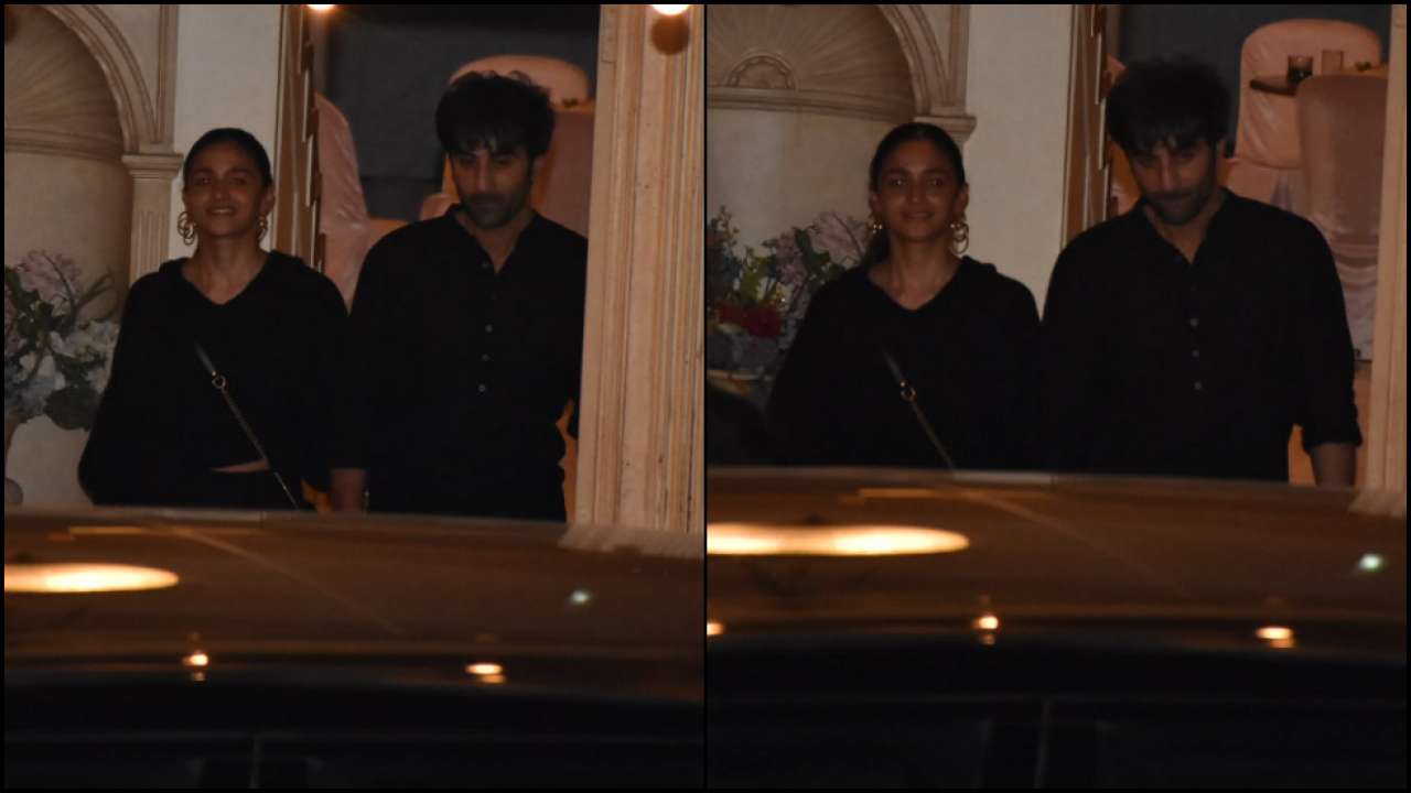 Ranbir Kapoor and Alia Bhatt twin in black