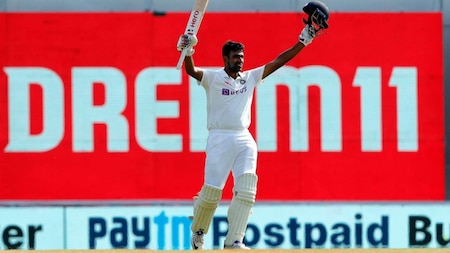 R Ashwin scoring a century and taking a five-for in a Test