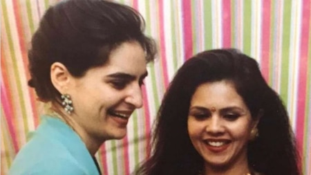 Priyanka with late sister-in-law Michelle Vadra