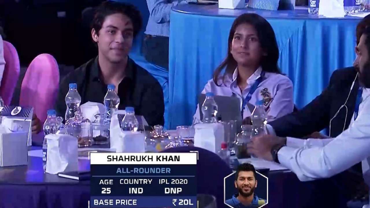 Aryan Khan's reaction when Shahrukh Khan's name came up in IPL Auction