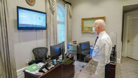 US President Joe Biden, US VP Kamala Harris congratulate NASA