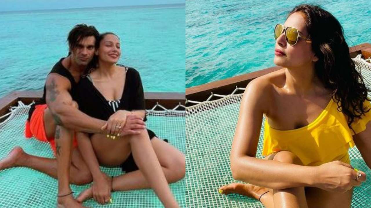 Bipasha Basu Instagram Xxx - In Pics: Bipasha Basu slays it in monokini as she celebrates husband Karan  Singh Grover's birthday in Maldives