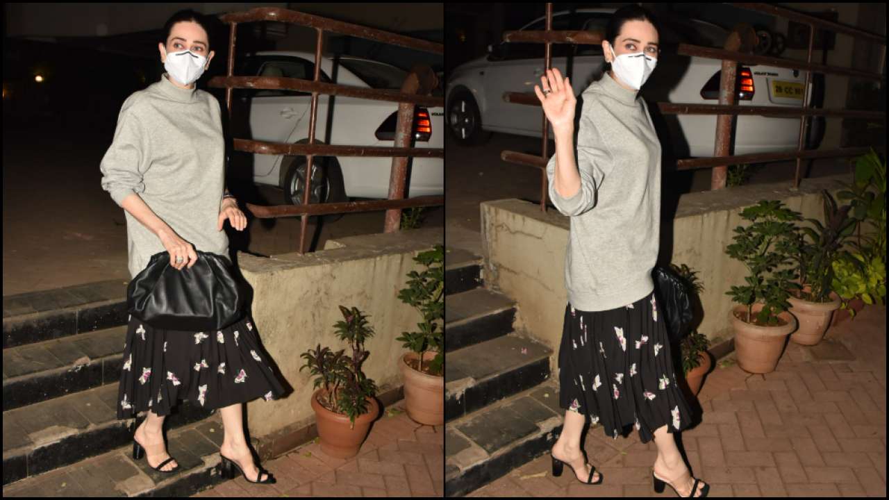 Karisma Kapoor leaves after meeting her sister Kareena Kapoor Khan