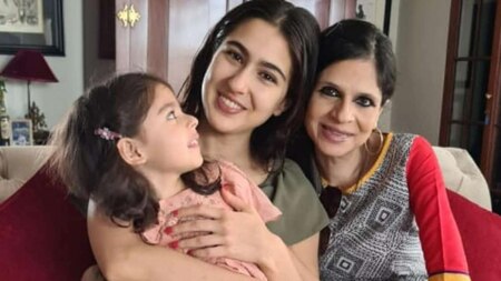 Saba Ali Khan's day out with nieces Sara Ali Khan and Inaaya Naumi Kemmu