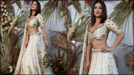 Sunny Leone looks hot in an ethnic look