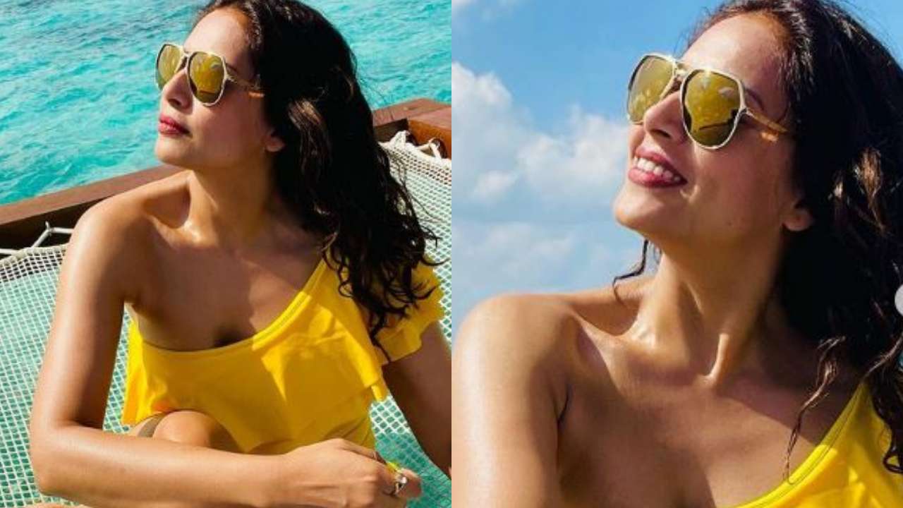 Bipasha Basu is a ray of sunshine in yellow monokini