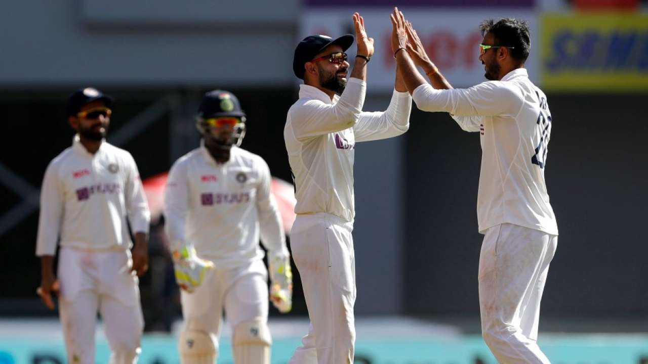 Axar Patel and Virat Kohli