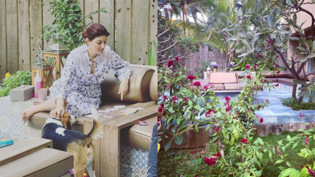 Akshay Kumar-Twinkle Khanna's home: Al Fresco seating in the garden