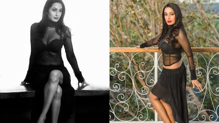 Kashmera Shah shares racy photo wearing sheer black top