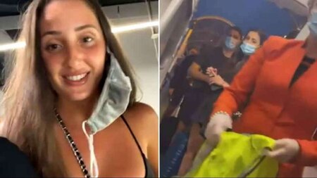 When a model was stopped from baording flight