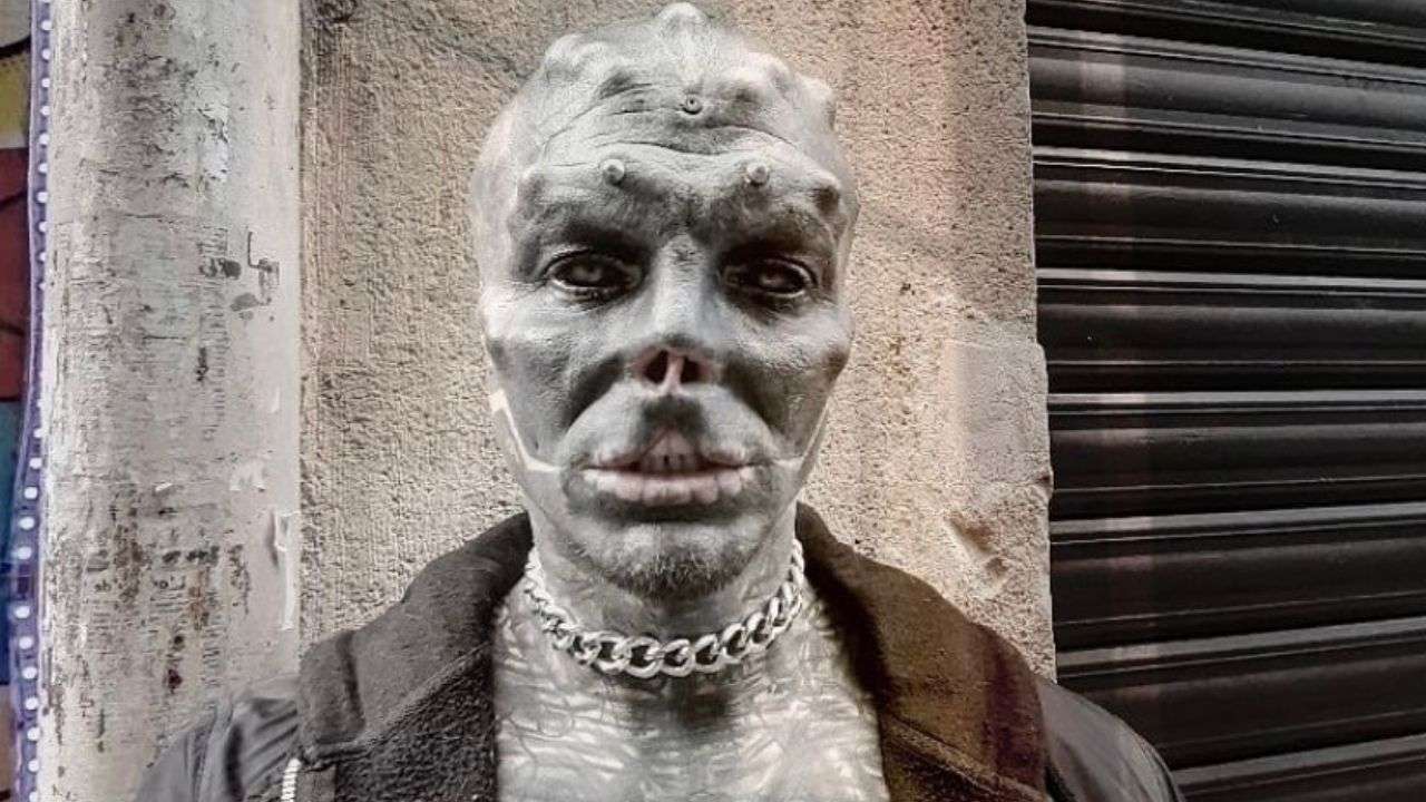 Meet Black Alien The Man Who Sliced Off His Lips Nose And Ears To Look Like An Alien