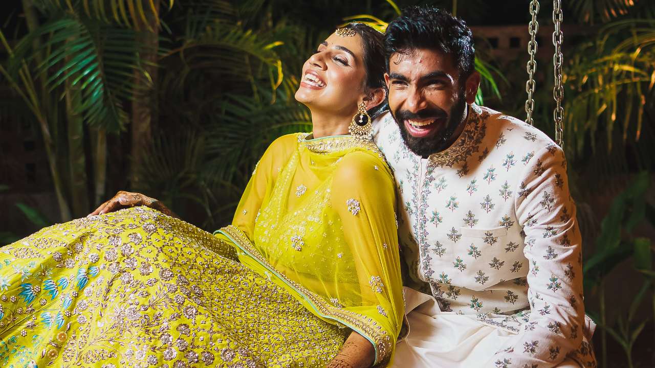 Jasprit Bumrah-Sanjana Ganesan wedding: Mehendi pictures