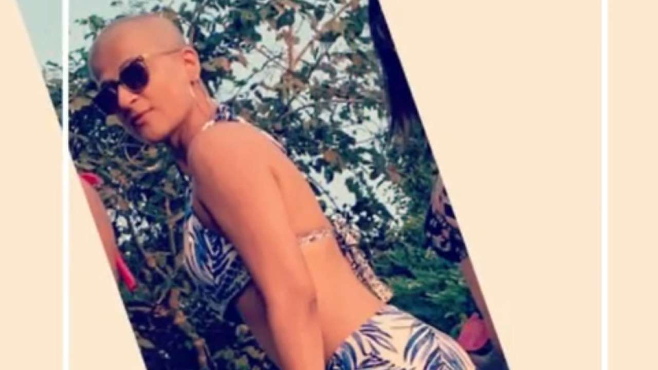 Tahira Kashyap poses 'bald' in a bikini