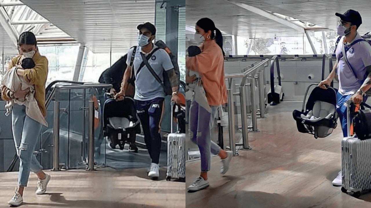 Virat, Anushka and Vamika