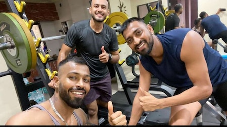 Hardik Pandya's gym