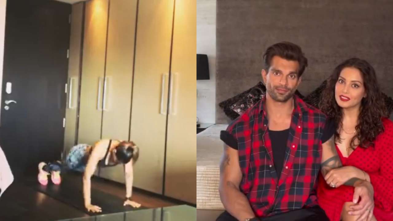 Bipasha Basu and Karan Singh Grover's minimalistic bedroom, king-size bed