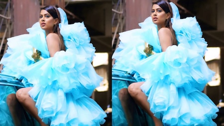 Nia Sharma narrates her 'Cinderella Story' in blue tulle dress