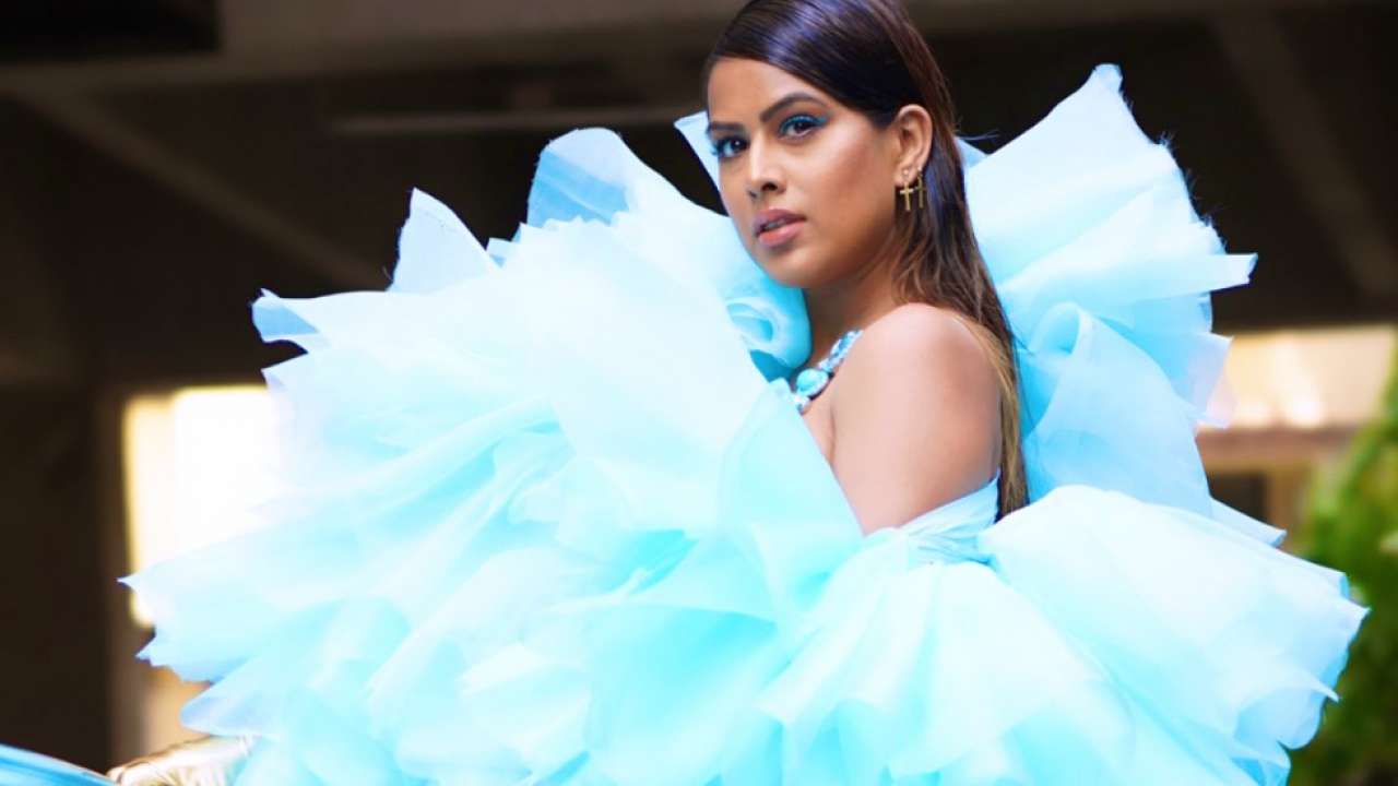 Viral! Nia sharma sets the internet on fire with bold and beautiful photoshoot wearing pink and blue tulle dress