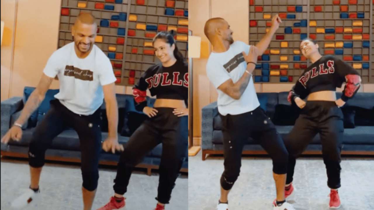 Shikhar Dhawan dances to Bhangra beats