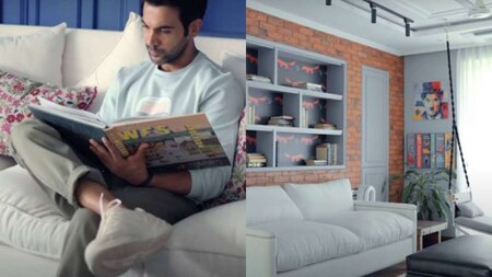 Rajkummar Rao's private reading nook with hammock