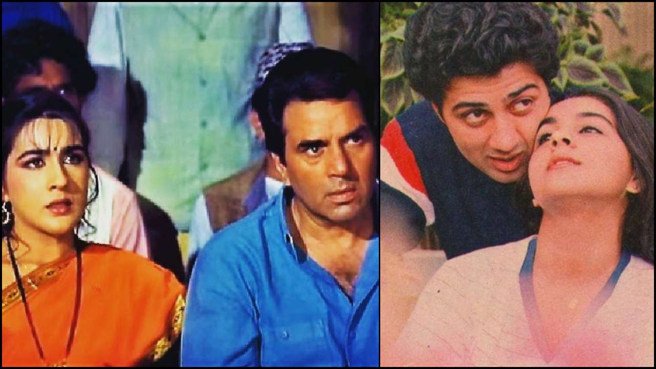 Amrita Singh with Dharmendra and Sunny Deol Amrita Singh with Dharmendra and Sunny Deol