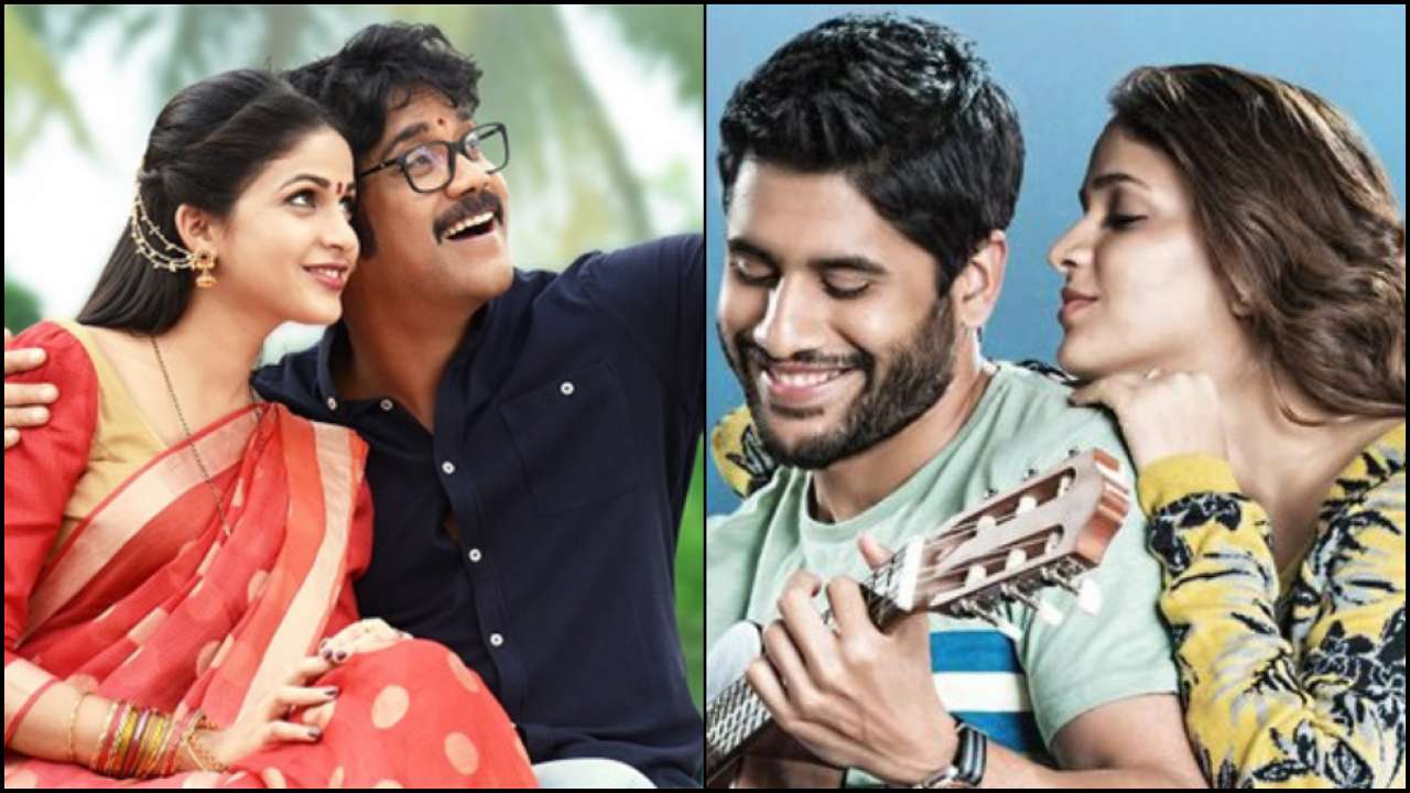Lavanya Tripathi with Nagarjuna and Naga Chaitanya Lavanya Tripathi with Nagarjuna and Naga Chaitanya