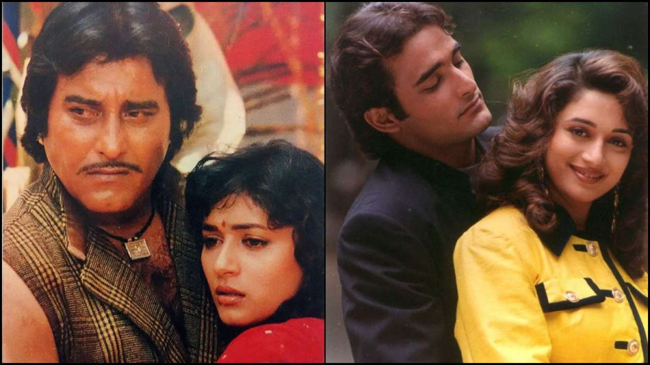 Madhuri Dixit with Vinod Khanna and Akshaye Khanna Madhuri Dixit with Vinod Khanna and Akshaye Khanna