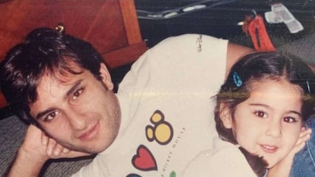 Saif Ali Khan with daughter Sara Ali Khan