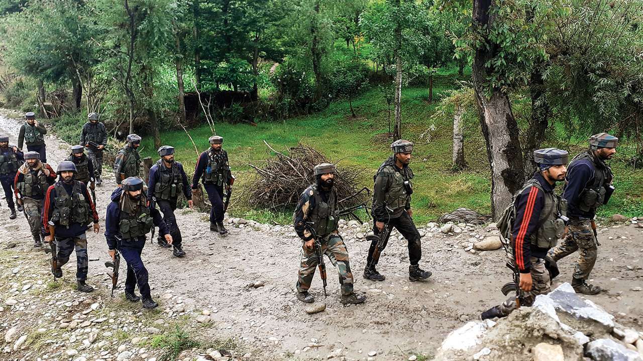 Terrorists & army