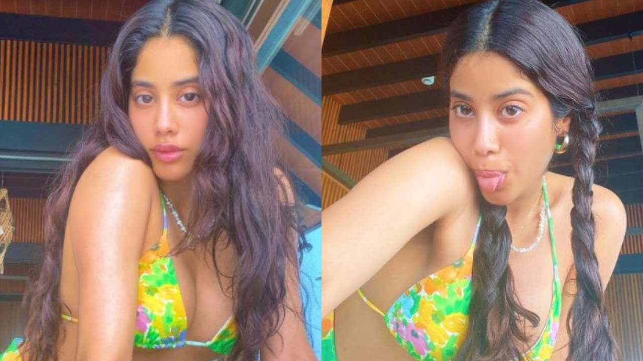Janhvi Kapoor ups the glamour quotient as she turns into 'island girl' in sexy green bikini - Vimarsana News