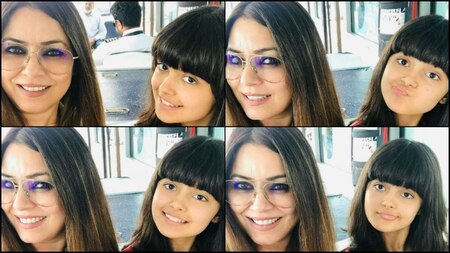 Mahima Chaudhry and daughter Ariana Mukherji make for a cute mother-daughter duo
