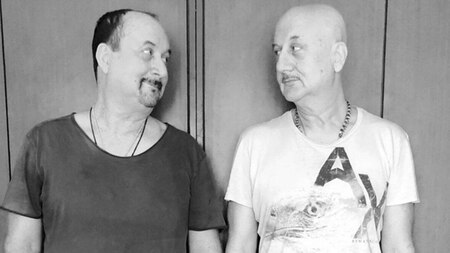 Anupam Kher and Raju Kher