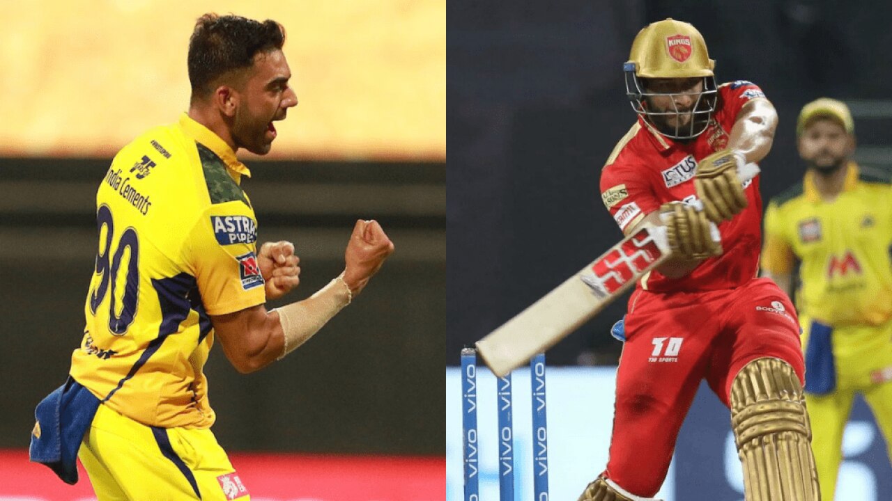 Deepak Chahar and Shahrukh Khan