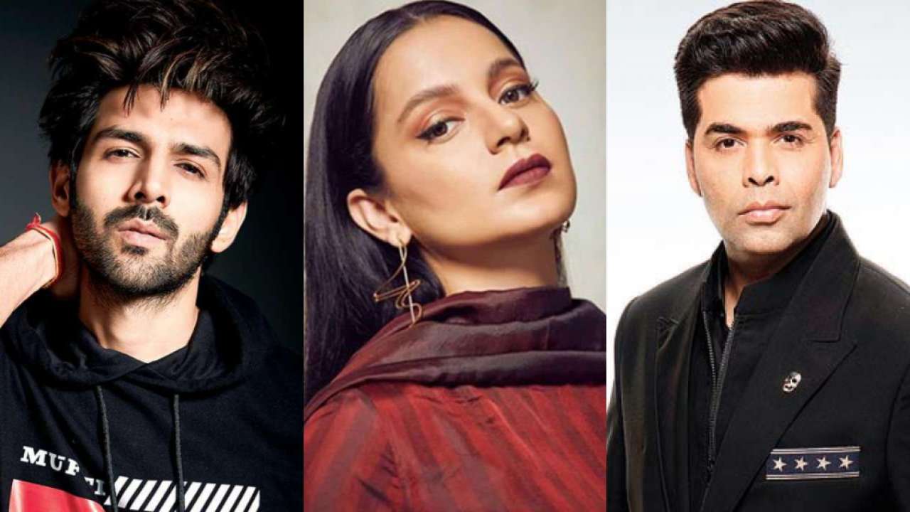 'Like Sushant Singh Rajput don't go after him': Kangana Ranaut slams Karan Johar after Kartik Aaryan's 'Dostana 2' exit