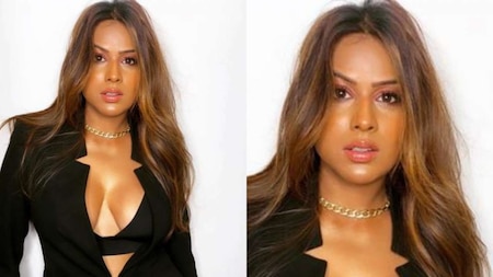 Nia Sharma  keeps it casual in a bralette and skirt