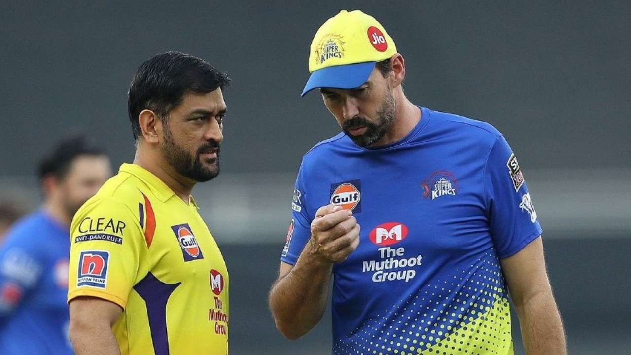 MS Dhoni and Stephen Fleming CSK