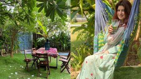 Akshay Kumar-Twinkle Khanna's Mumbai home: The Front Garden Area