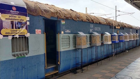 Rail coaches converted to COVID Care Centre