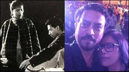Late Irrfan Khan and Sutapa Sikdar: Photos 35 years apart