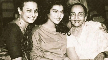 Most generations of actresses in one family - Shobhana Samarth, Nutan, Tanuja and Kajol