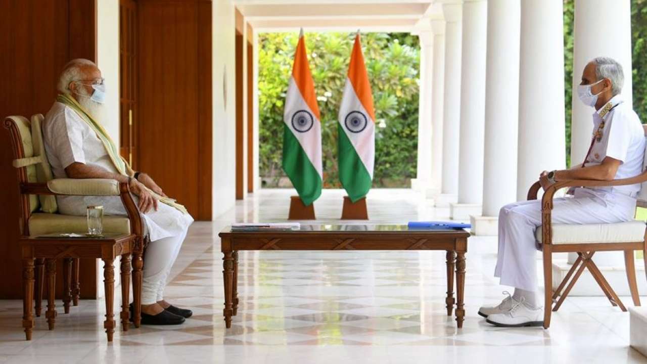 Modi meets Navy chief