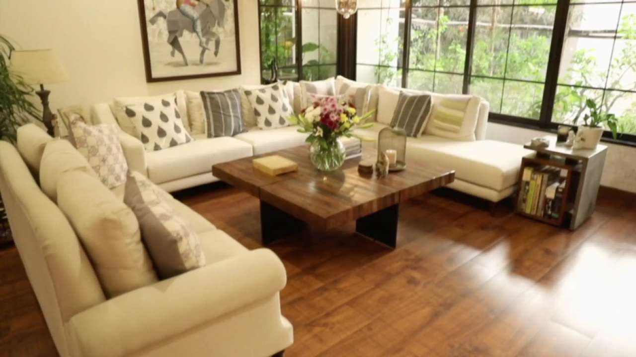 Dia Mirza's serene living room space