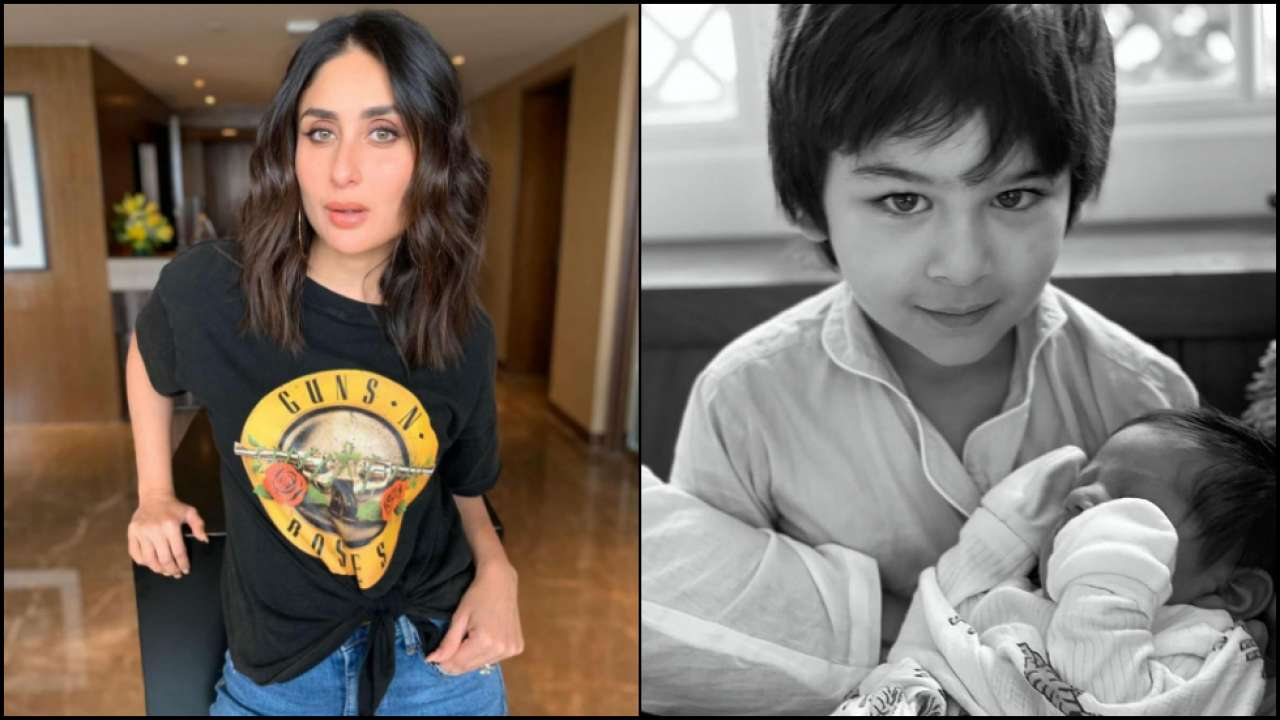 Mother's Day 2021: Doting brother Taimur Ali Khan holds baby ...