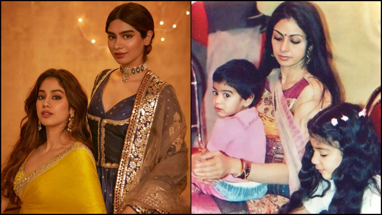 Sridevi, Janhvi Kapoor, Khushi Kapoor
