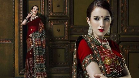 Rahul Mahajan's wife Natalya Ilina looks gorgeous in a saree