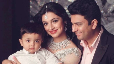 Divya and Bhushan are parents to son Ruhaan