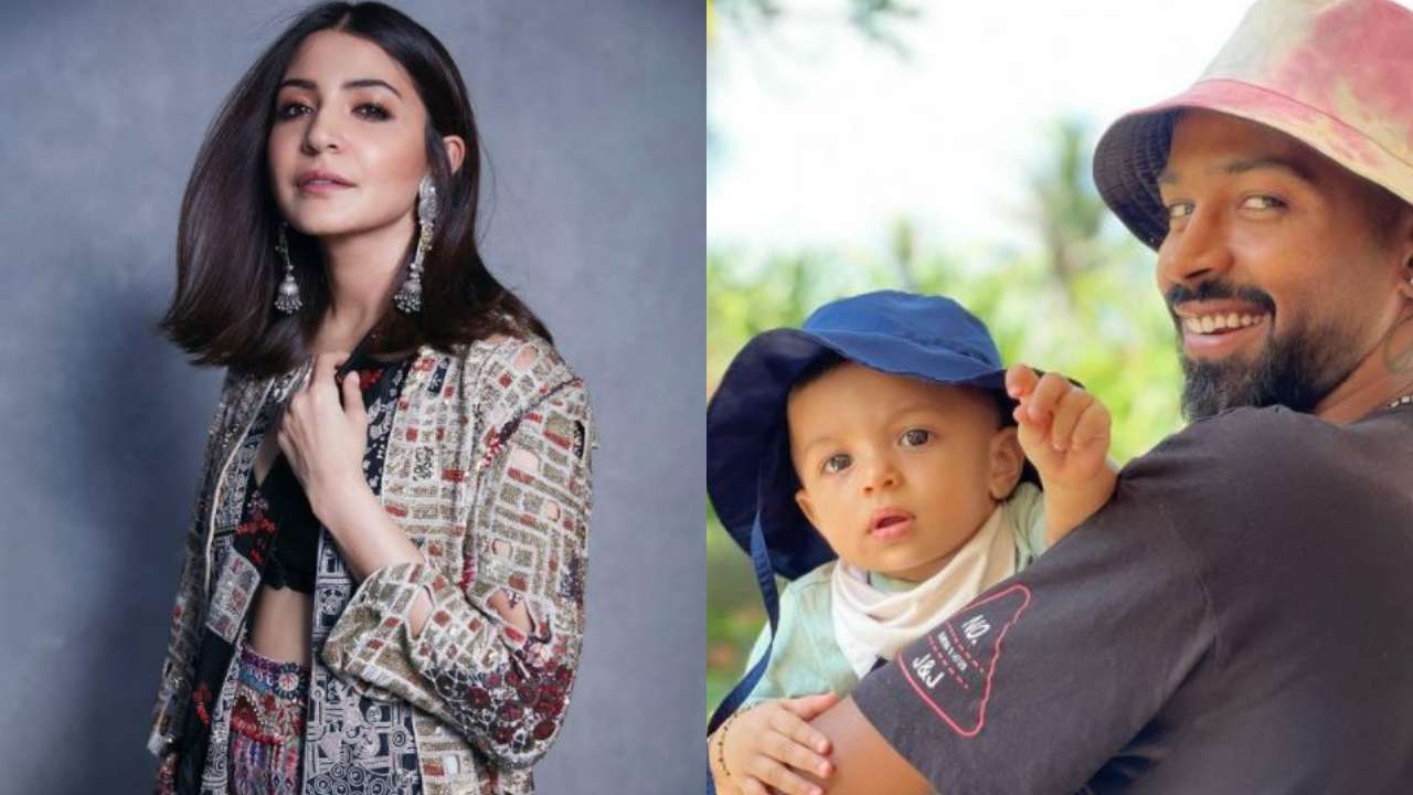 Anushka Sharma, Hardik Pandya with his son Agastya